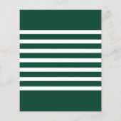 Green White Stripes 3 Photo Graduation Invitations (Achterkant)