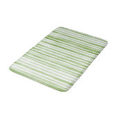 Green White Stripes Badmat (Gekanteld)