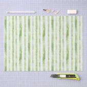 Green White Stripes Beach Verjaardag Tissuepapier (Craft)