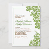 Green & White Vineyard repetitie uitnodigingen (Voorkant)