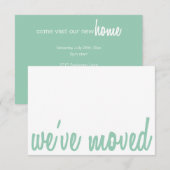 Green & White We hebben de uitnodiging voor het op (Voorkant / Achterkant)