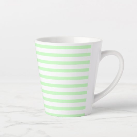 green-white –zweifarbig two-tone grün-weiß pastel latte mok (Rechts)