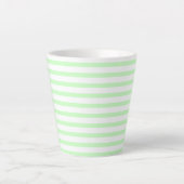 green-white –zweifarbig two-tone grün-weiß pastel latte mok (Voorkant)