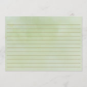 Green Wildflower Advice for the Bride Card Advieskaart (Achterkant)