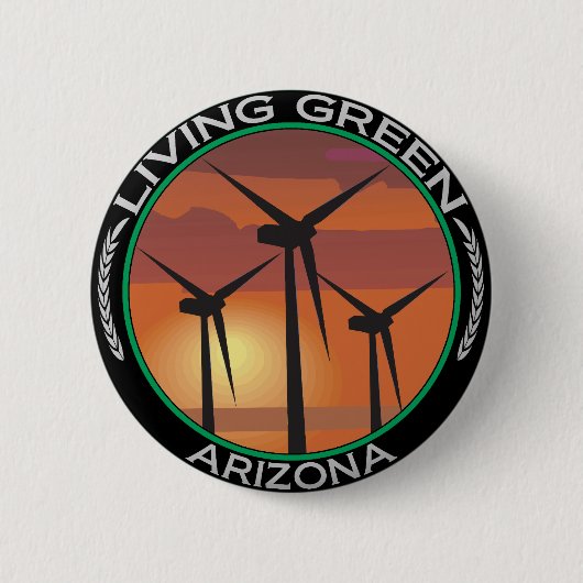 Green Wind Arizona Ronde Button 5,7 Cm (Voorkant)