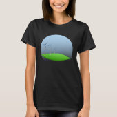 Green Wind Power Wind Turbine T-shirt (Voorkant)