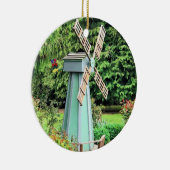 Green Windmill Garden Decor Keramisch Ornament (Rechts)