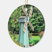 Green Windmill Garden Decor Keramisch Ornament (Links)