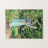 Green Windmill Garden Decor Legpuzzel (Horizontaal)