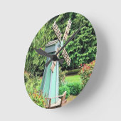 Green Windmill Garden Decor Ronde Klok (Hoek)