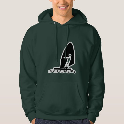 Green Windsurfing Hoodie (Voorkant)