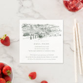 Green Winery Mountain Sketch Wedding Fun Facts Servet (Insitu)