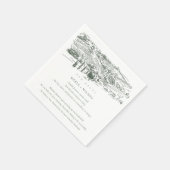 Green Winery Mountain Sketch Wedding Fun Facts Servet (Hoek)