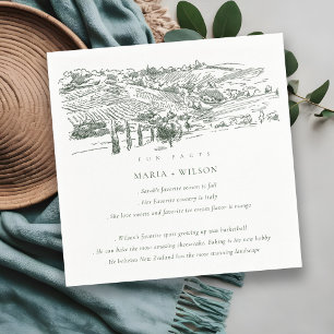 Green Winery Mountain Sketch Wedding Fun Facts Servet