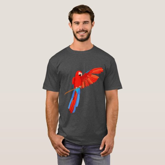 Green Winged Macaw T-shirt (Voorkant volledig)