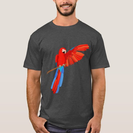 Green Winged Macaw T-shirt (Voorkant)