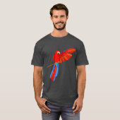 Green Winged Macaw T-shirt (Voorkant volledig)