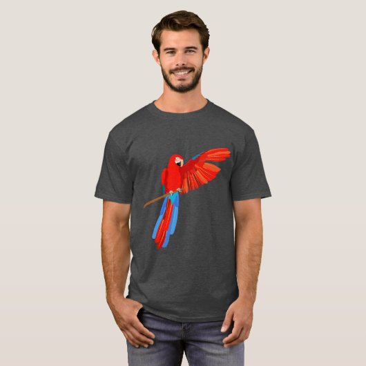 Green Winged Macaw T-shirt (Voorkant volledig)