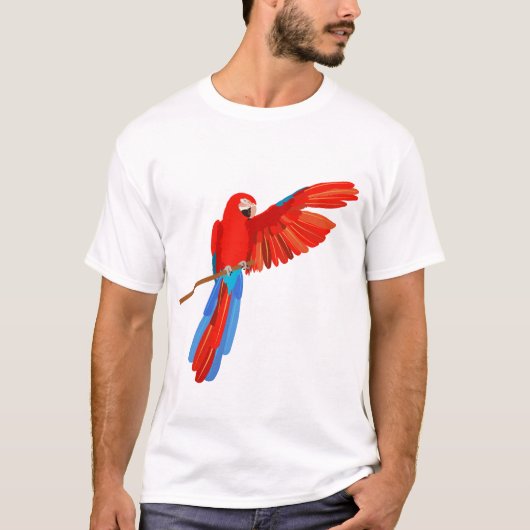 Green Winged Macaw T-shirt (Voorkant)