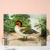 Green-winged teal acryl bord (Huwelijk)