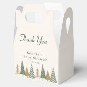 Green Winter Baby shower Dank u Bedankdoosjes (Geopend)