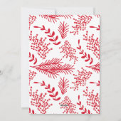 Green Winter Berries kerstfeestdag fotokaart Feestdagenkaart (Achterkant)