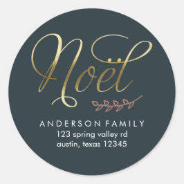 Green Winter Joy Ronde Sticker