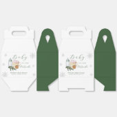 Green Winter Snowflake S'more Cookie Baby Shower  Bedankdoosjes (Ongevouwen)