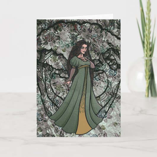 Green Witch Druid Natuur Goddess Bossen Kaart (Voorkant)