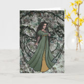 Green Witch Druid Natuur Goddess Bossen Kaart (Gele Bloem)