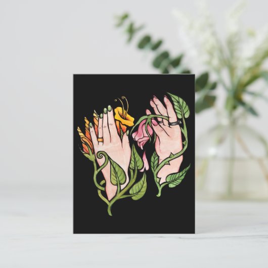 Green Witch Magick Briefkaart (Staand voorkant)