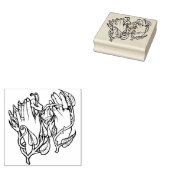 Green Witch Magick Rubberstempel (Gestempeld)