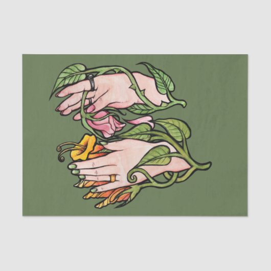 Green Witch Magick Tissuepapier (Voorkant)