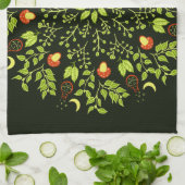 Green Witch Mandala - Potions en paddenstoelen Theedoek (Gevouwen)