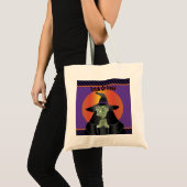 Green Witch Trick or treat Bag Tote Bag (Voorkant (product))