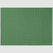 Green with White Polka Dots Tissue Paper Tissuepapier (Voorkant)