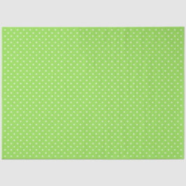Green With White Polka Dots Tissuepapier