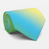 Green With Yellow Pipe Stropdas (Opgerold)