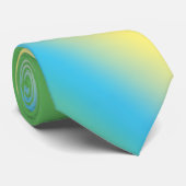 Green With Yellow Pipe Stropdas (Opgerold)