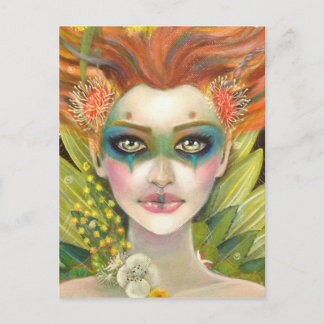 Green Woman Briefkaart