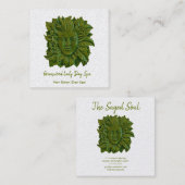 Green Woman Day Spa Vierkante Visitekaartje (Voorkant / Achterkant)