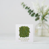 Green Woman Day Spa Vierkante Visitekaartje (Staand voorkant)