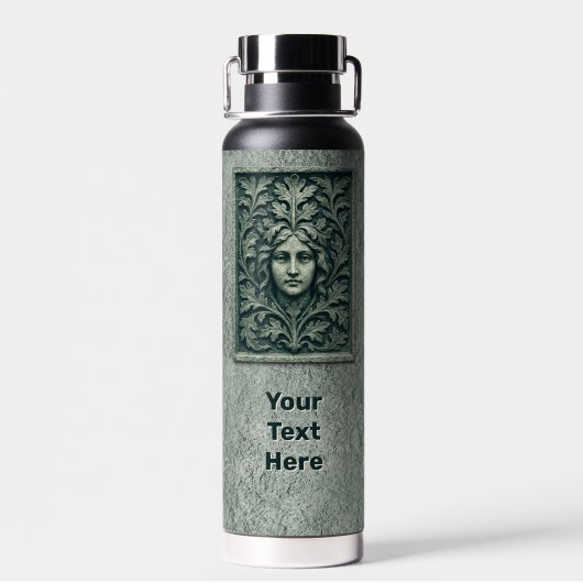 Green Woman - Stone Waterfles (Achterkant)