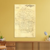 Green Wood begraafplaats Canvas Afdruk (Insitu (Woonkamer))