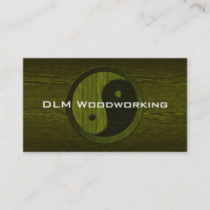 Green Wood Yin Yang Contractor Visitekaartje