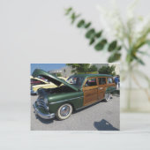 Green Woodie Briefkaart (Staand voorkant)