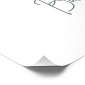 Green Woodland Adventure Baby Shower Welcome Sign Foto Afdruk (Hoek)