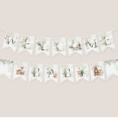 Green Woodland Animals Baby shower Decorations Vlaggetjes