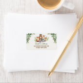 Green Woodland Baby Dieren Bos Retouradres Etiket (Insitu)