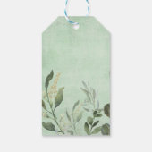 Green Woodland Bos Dieren Verjaardagsgunsten Cadeaulabel (Achterkant)